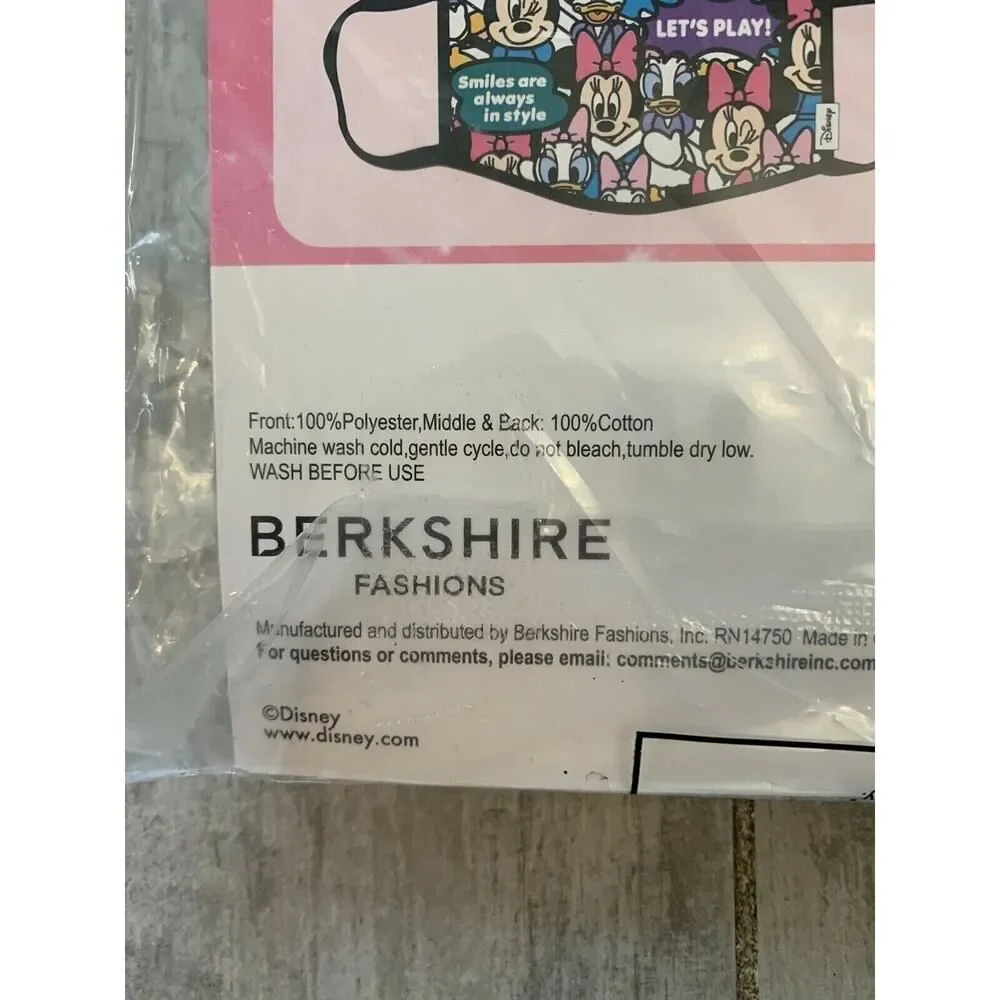 DISNEY 3 Layers Washable Reusable Cloth Face Masks 10 Pack Minnie Mickey Kids